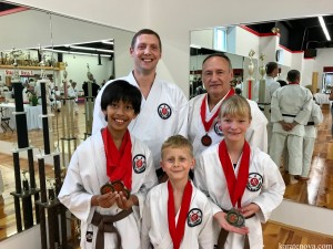 Competitors with Sensei Winkler (one absent)